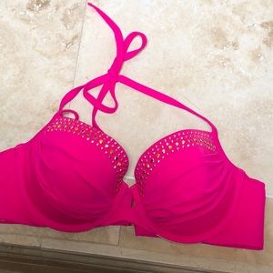 Victoria Secret Swim 36c Hot Pink Bikini Top